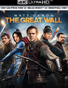 The Great Wall (2016) Vudu or Movies Anywhere 4K redemption only