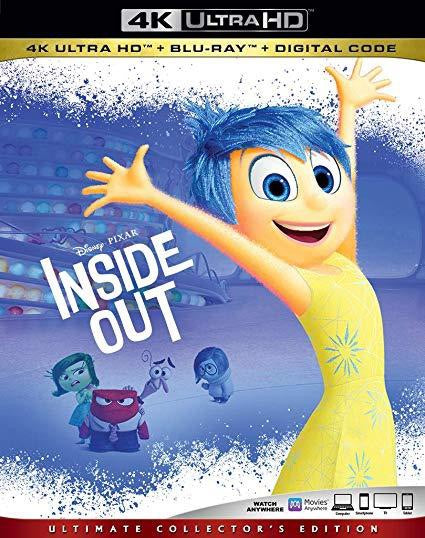 Inside Out (2015) Vudu or Movies Anywhere 4K redemption only