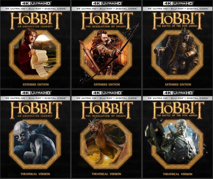 The Hobbit: The Complete Theatrical and Extended Trilogies (2012-2014) Movies Anywhere 4K code
