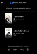 Load image into Gallery viewer, A Star Is Born: Encore Edition [Extended and Theatrical Cut] (2018) Vudu* or Movies Anywhere HD code