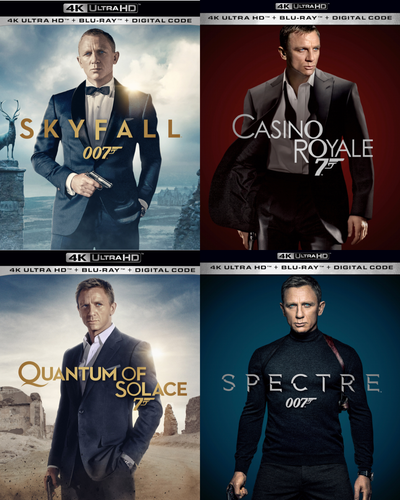 007 James Bond: Daniel Craig Collection (2006-2015) Vudu 4K code