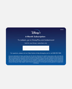 Disney+ 6-Month Membership (New Subscribers)