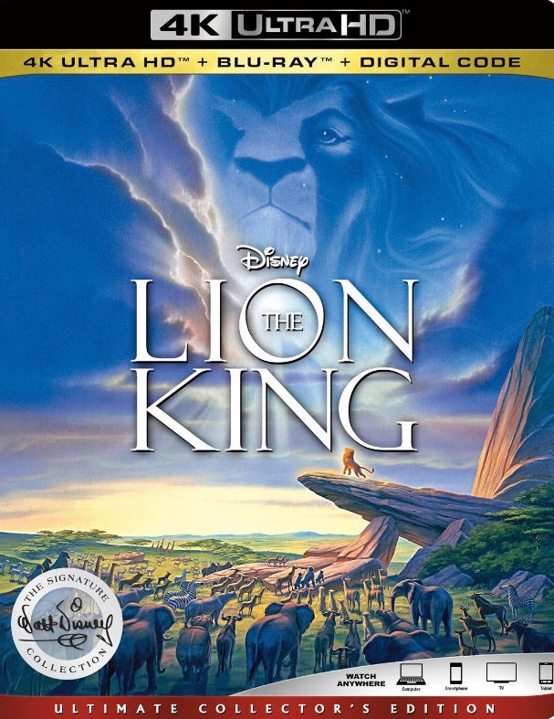 The Lion King (1994) Vudu or Movies Anywhere 4K redemption only
