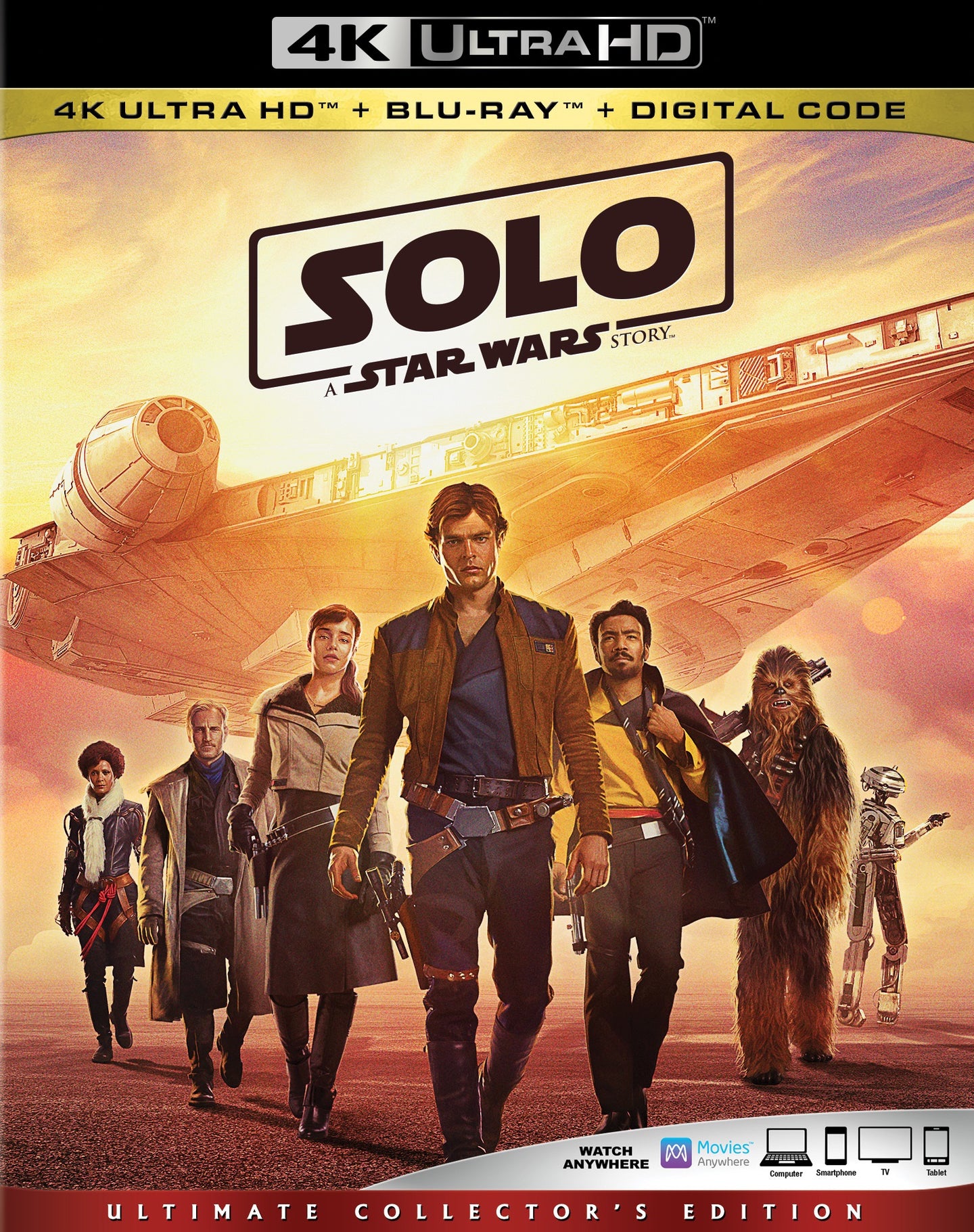 Solo: A Star Wars Story (2018) Vudu or Movies Anywhere 4K redemption only