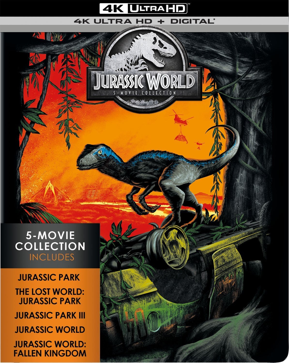 Jurassic World: The 5-Film Collection (1993-2018) Vudu or Movies Anywhere 4K code