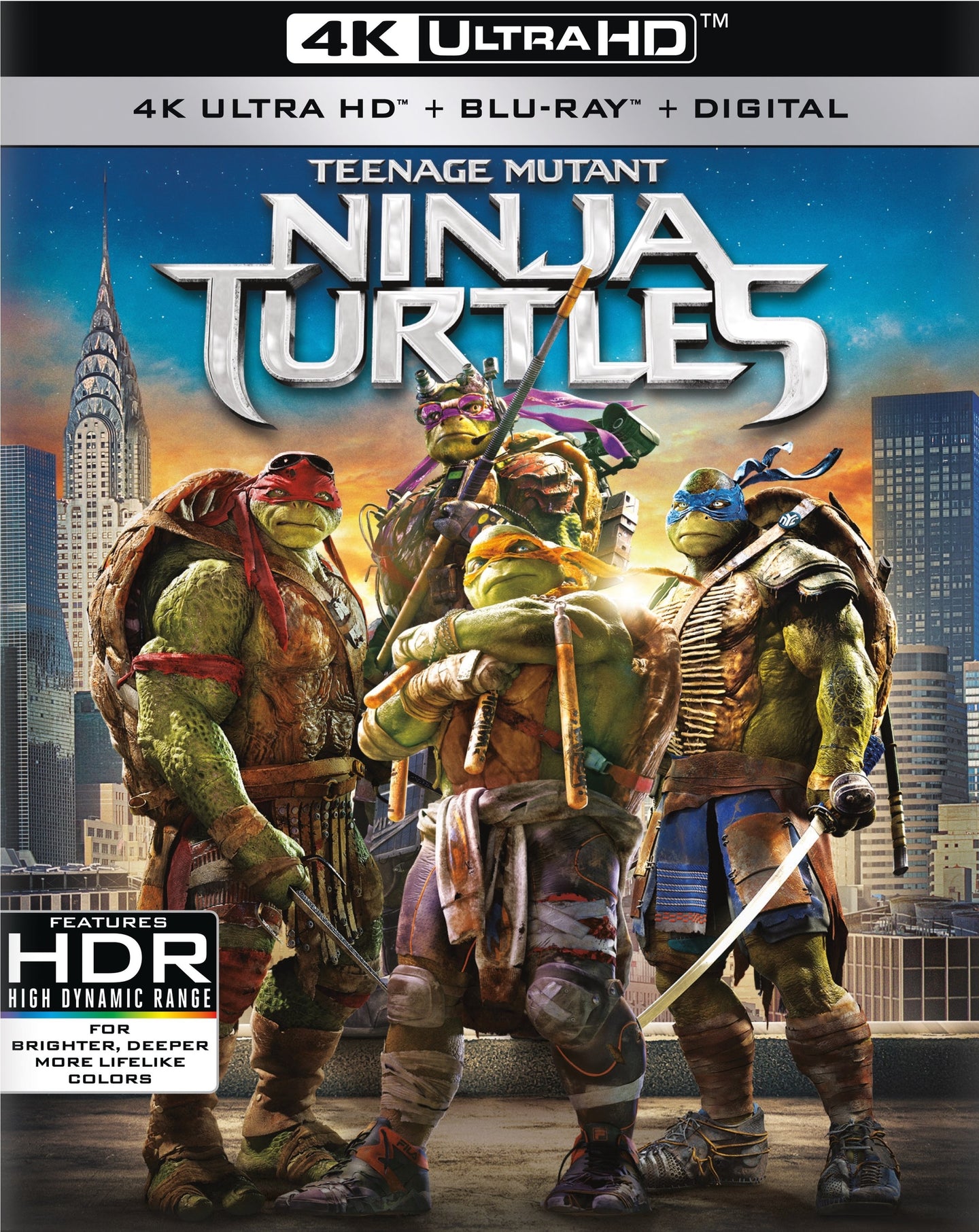 Teenage Mutant Ninja Turtles (2014) Vudu 4K or iTunes 4K code