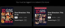 Load image into Gallery viewer, One Direction: This Is Us [Theatrical Edition] (2013) Vudu or Movies Anywhere SD code